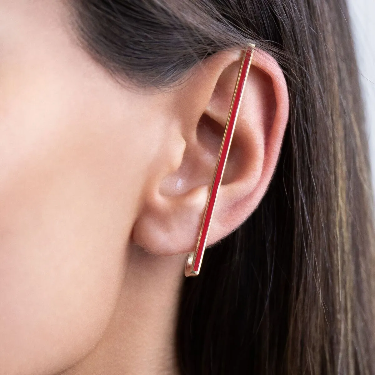 Full Ear Enamel Bar Cuff