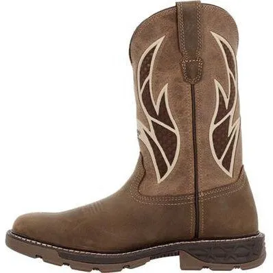 Georgia Men's Carbo Tec Flx 11" Square Toe Insulkul Work Boot- Brown- GB00703