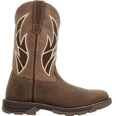 Georgia Men's Carbo Tec Flx 11" Square Toe Insulkul Work Boot- Brown- GB00703