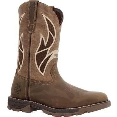 Georgia Men's Carbo Tec Flx 11" Square Toe Insulkul Work Boot- Brown- GB00703
