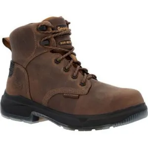 Georgia Men's Flxpoint Ultra 6" Soft Toe Waterproof Work Boot- Black/Brown- GB00551