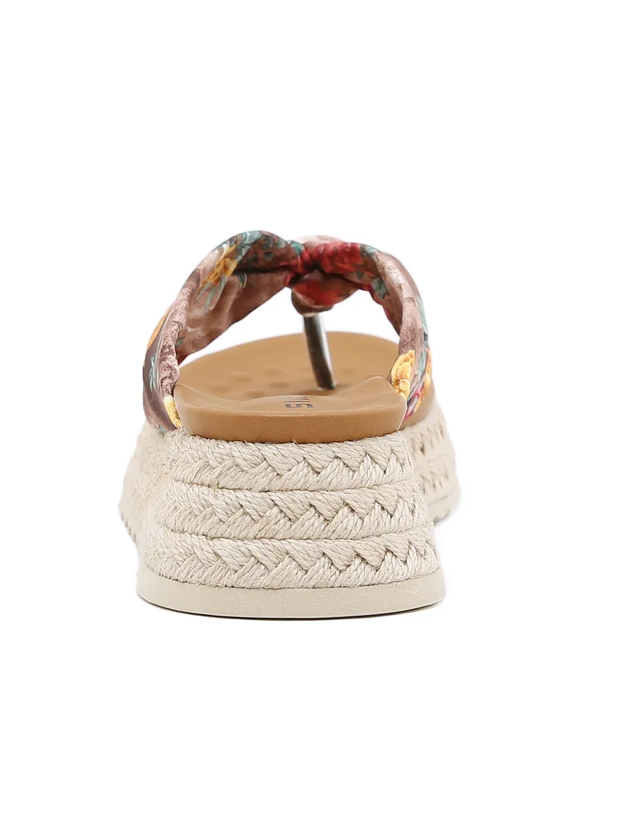 Geta Inspired Red Platform Flip Flop