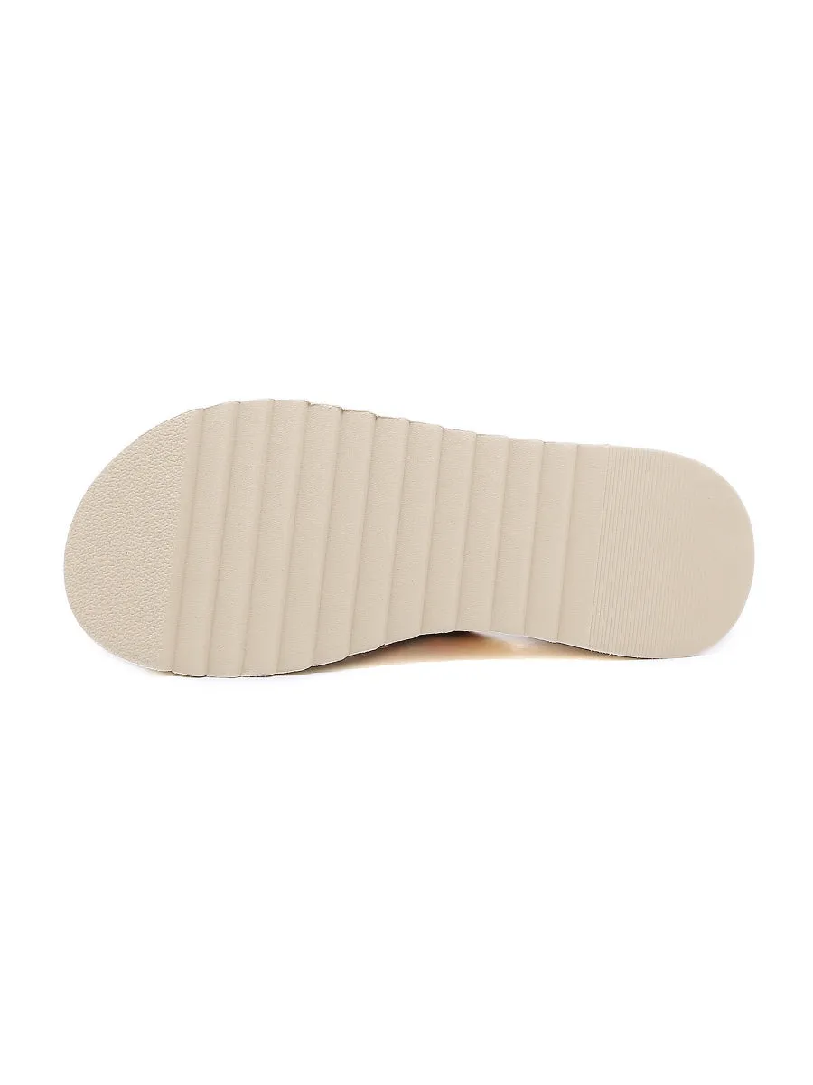 Geta Inspired Red Platform Flip Flop