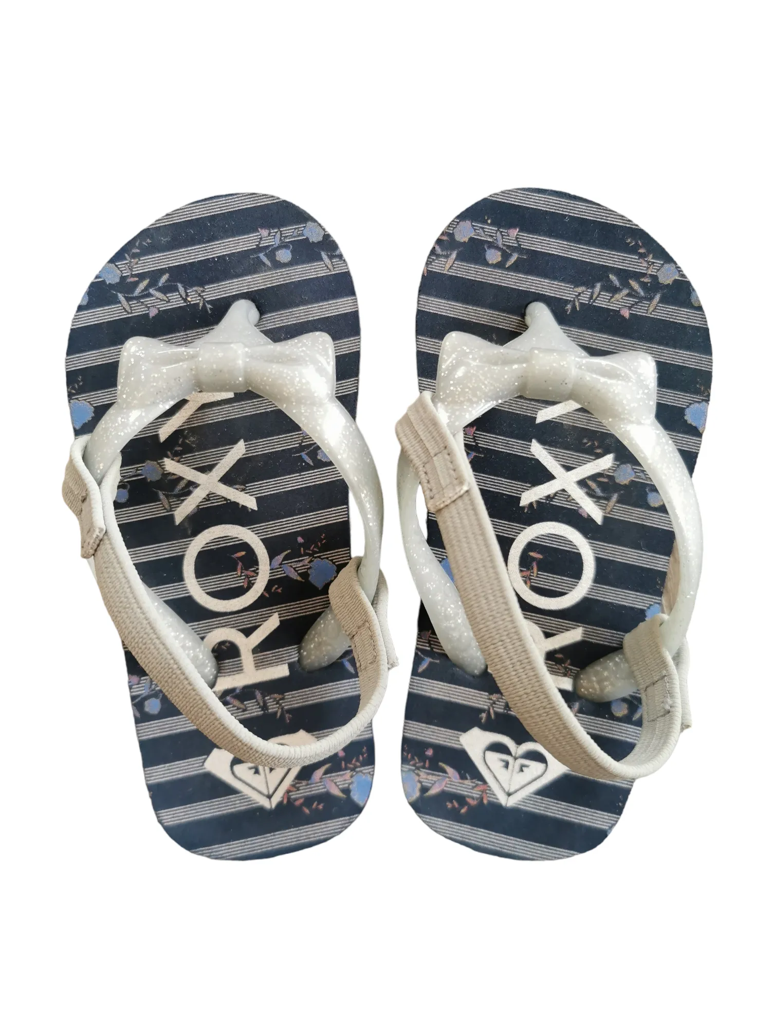 GIRL SIZE 7 TODDLER - ROXY, Flipflop Summer Sandals EUC B13