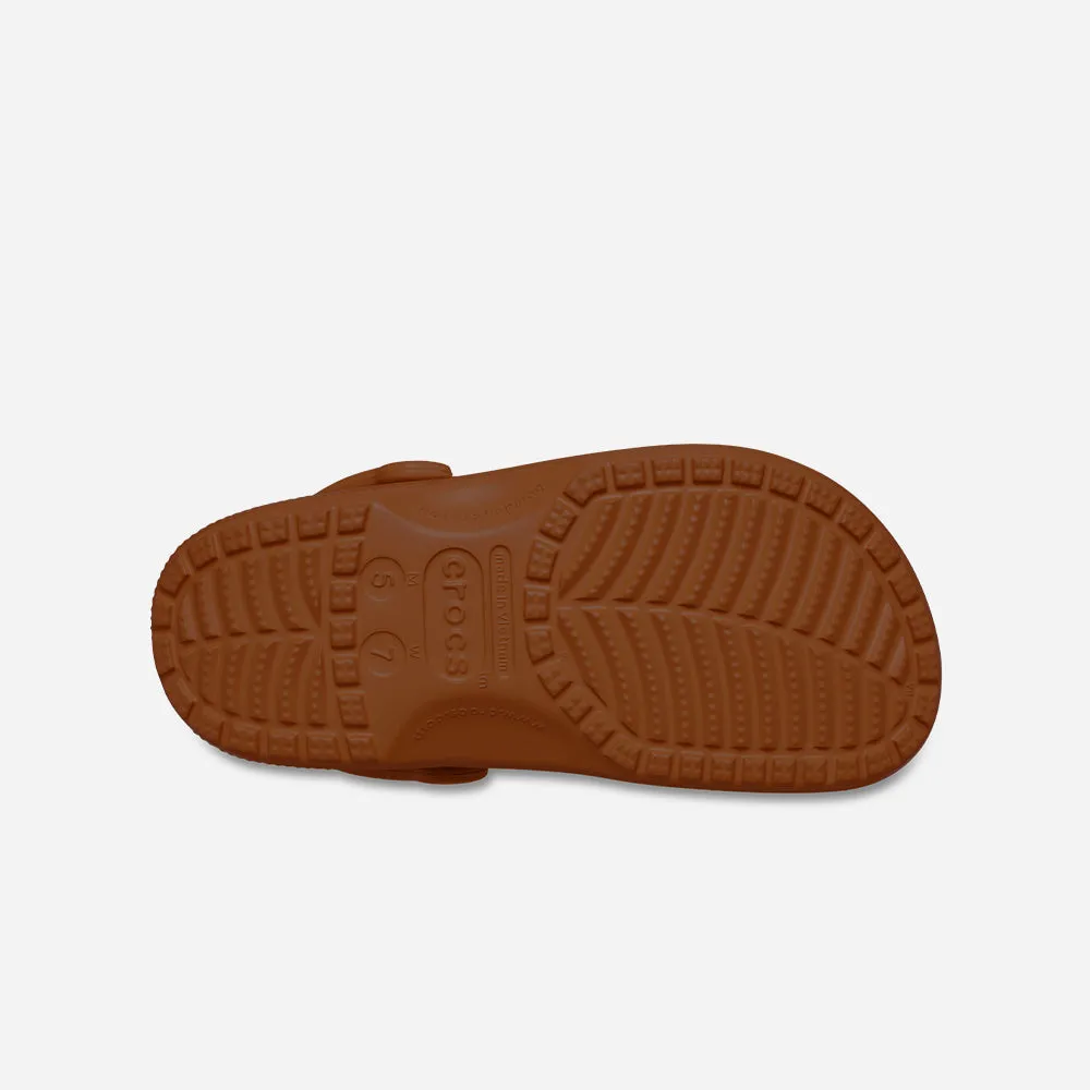 Giày Clog Unisex Crocs Classic - Nâu