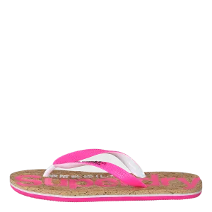Glitter Cork Flip Flop Pink/eclipse Navy