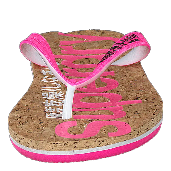 Glitter Cork Flip Flop Pink/eclipse Navy