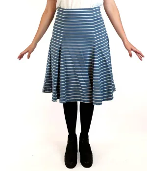 Gorman blue and white striped skirt size 10