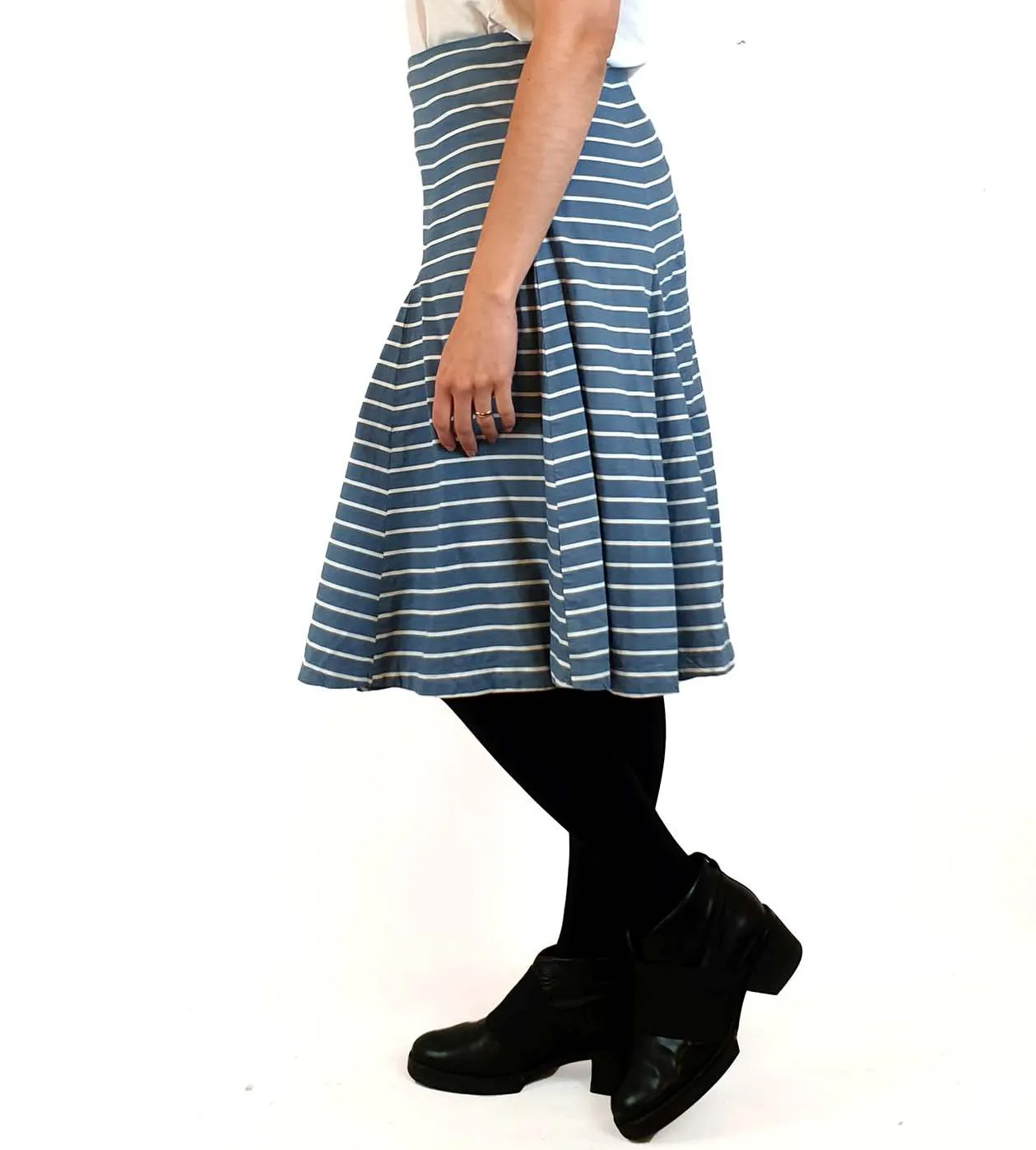 Gorman blue and white striped skirt size 10