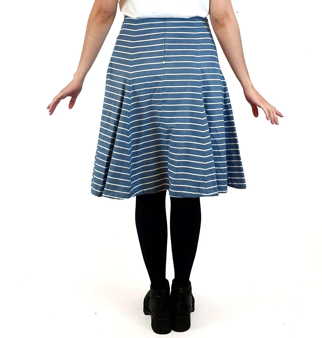 Gorman blue and white striped skirt size 10
