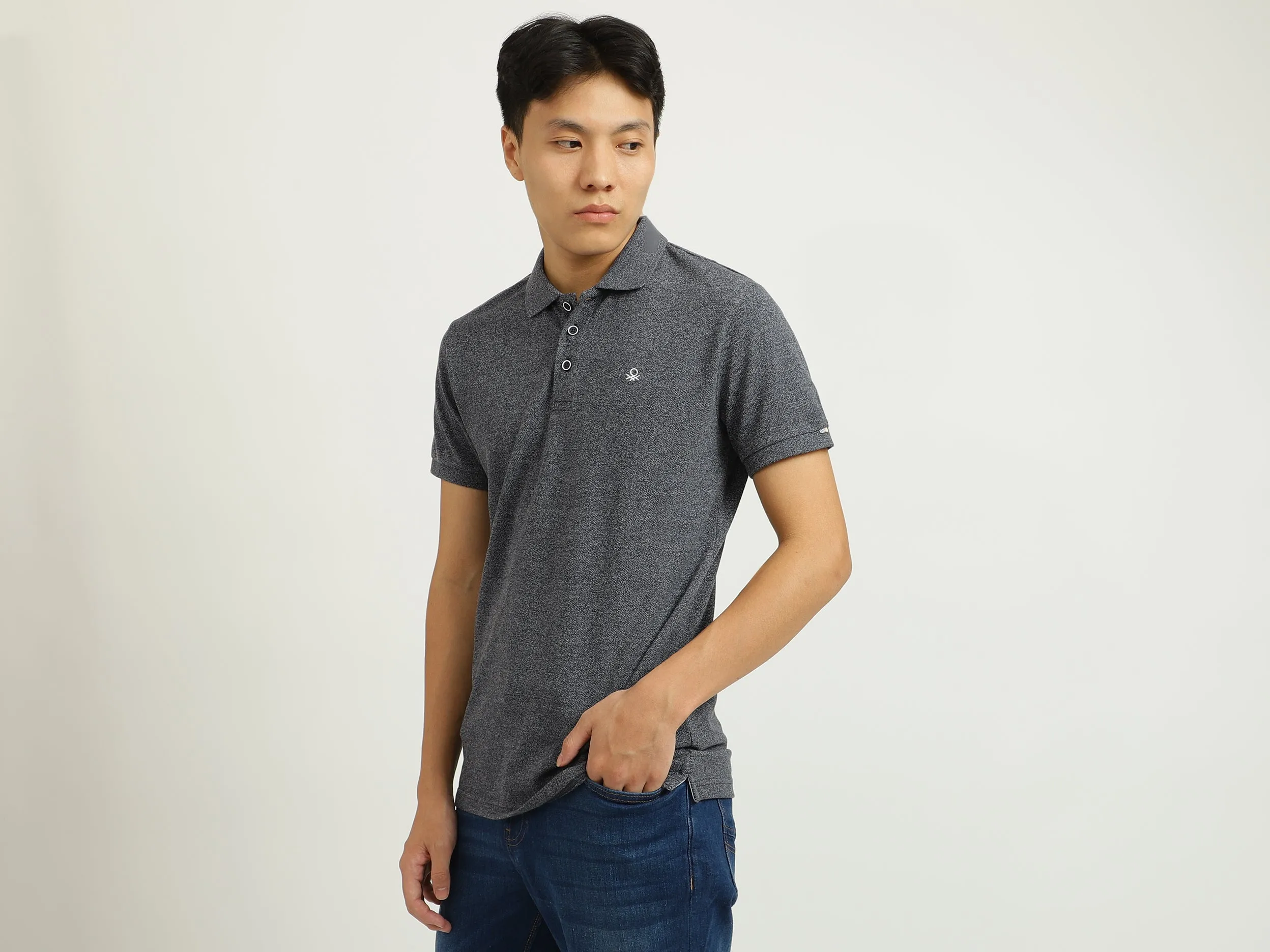 Grey Polo T-Shirt