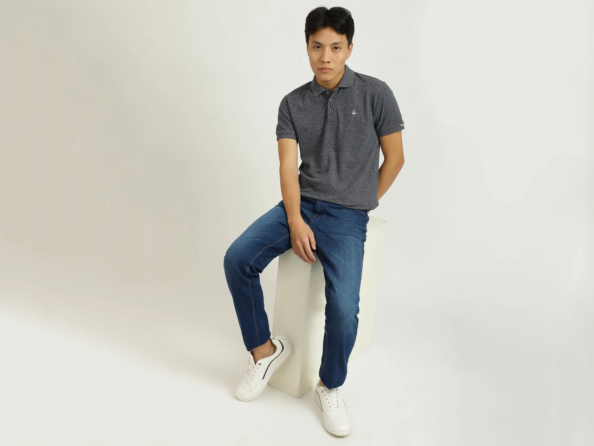 Grey Polo T-Shirt