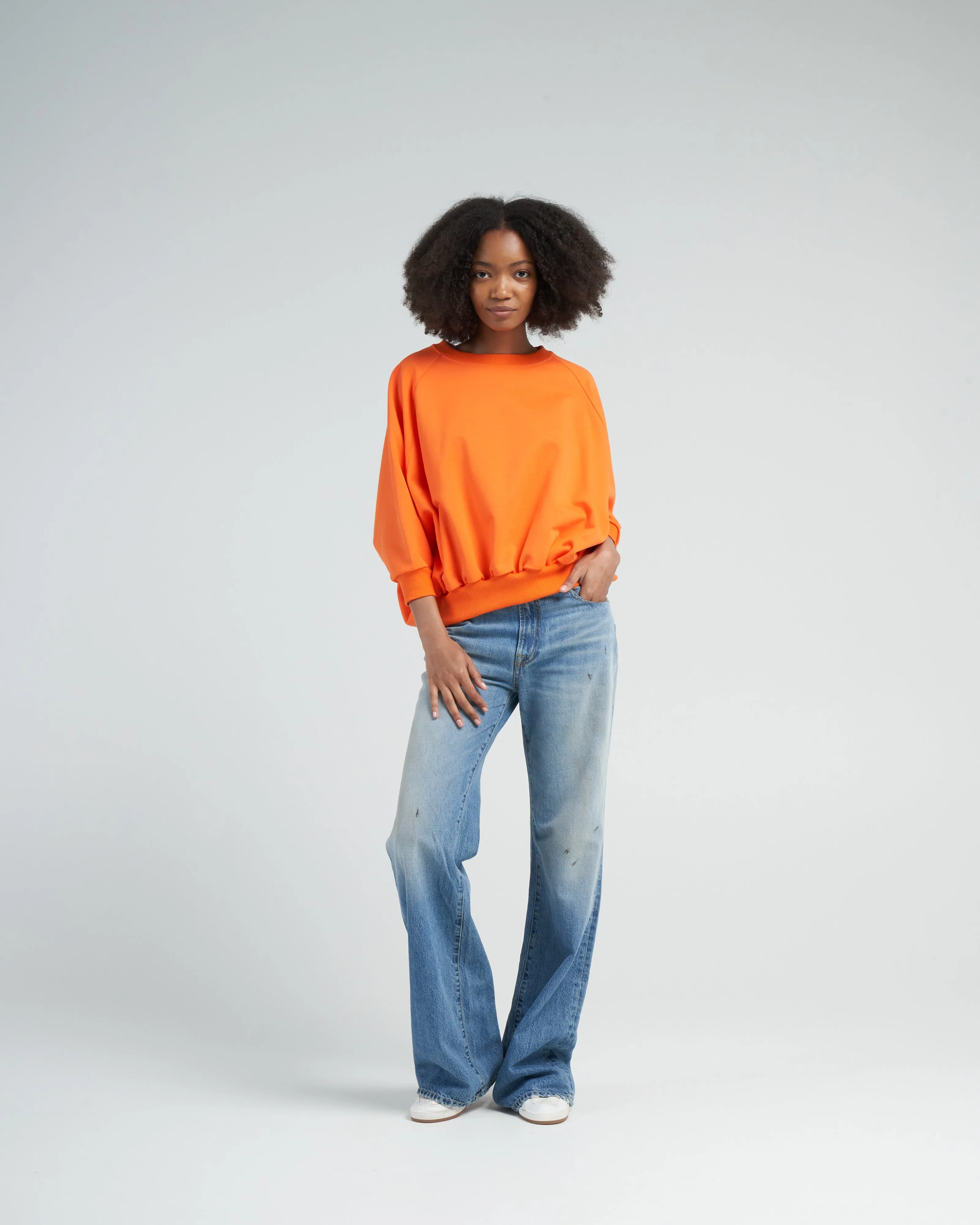 havana sweatshirt - tangerine