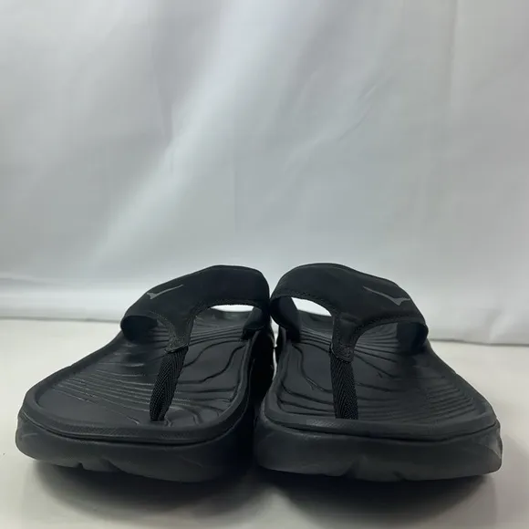 Hoka One One Ora Recovery Black Thong Flip flop Unisex Sandals