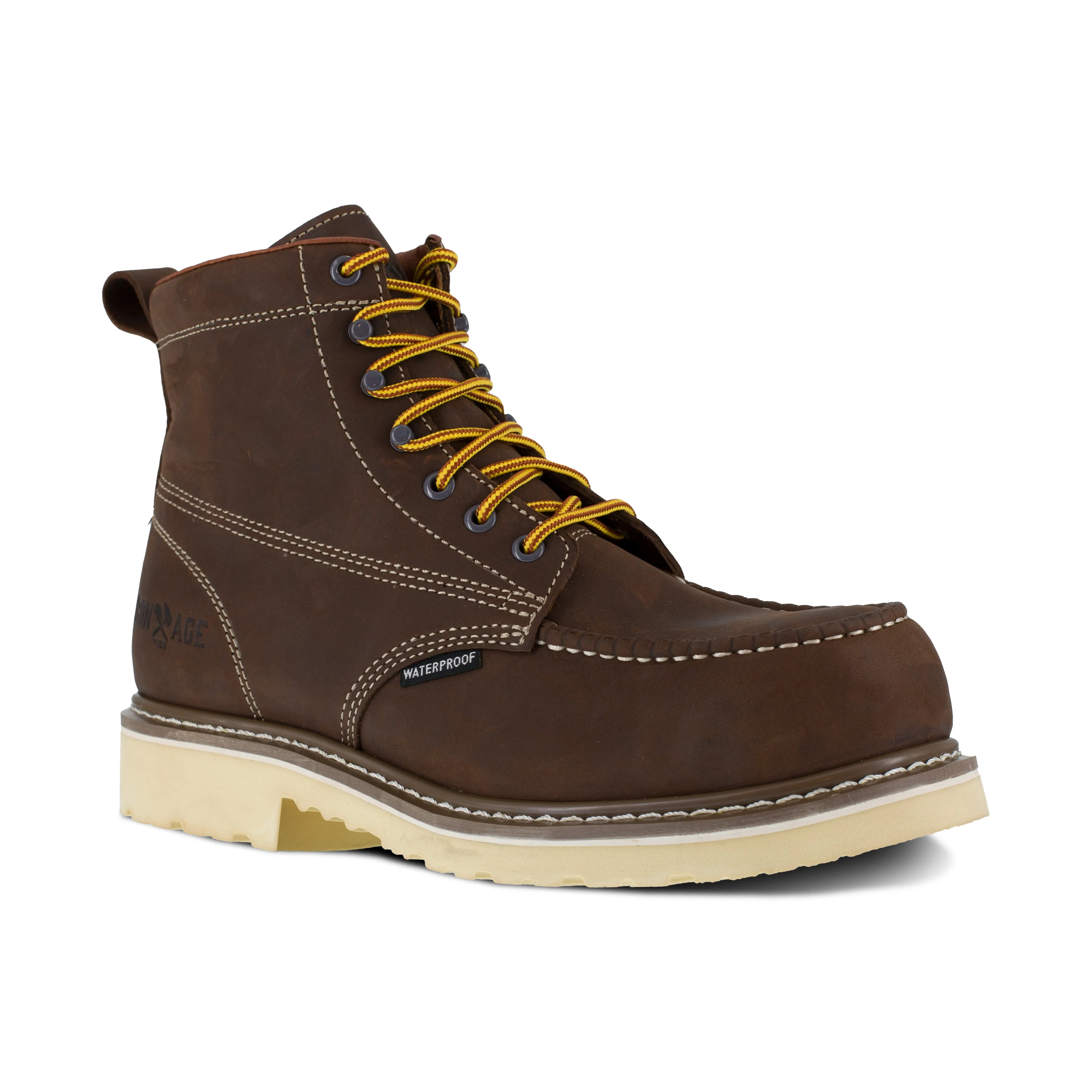 Iron Age Men's Solidifier 6" Comp Toe Waterproof Work Boot - Brown - IA5062