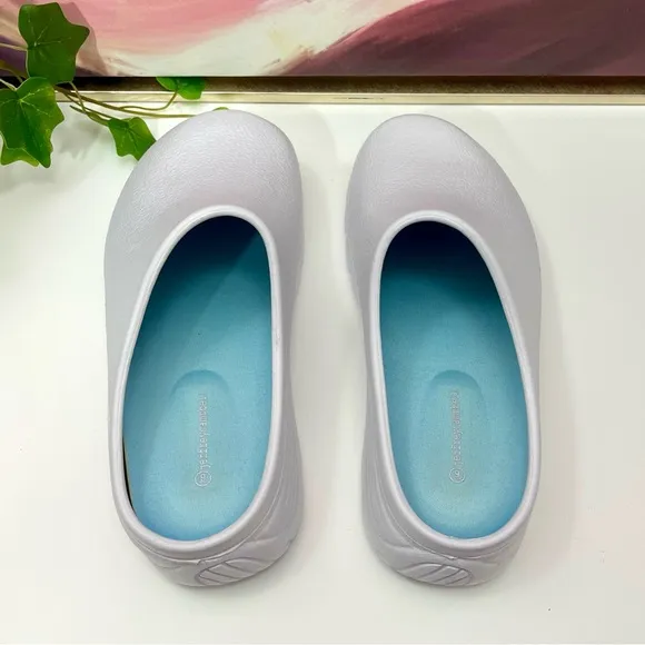 Jeffrey Campbell Birdie Danish Rubber Clogs in White Size US 9 / EU 40