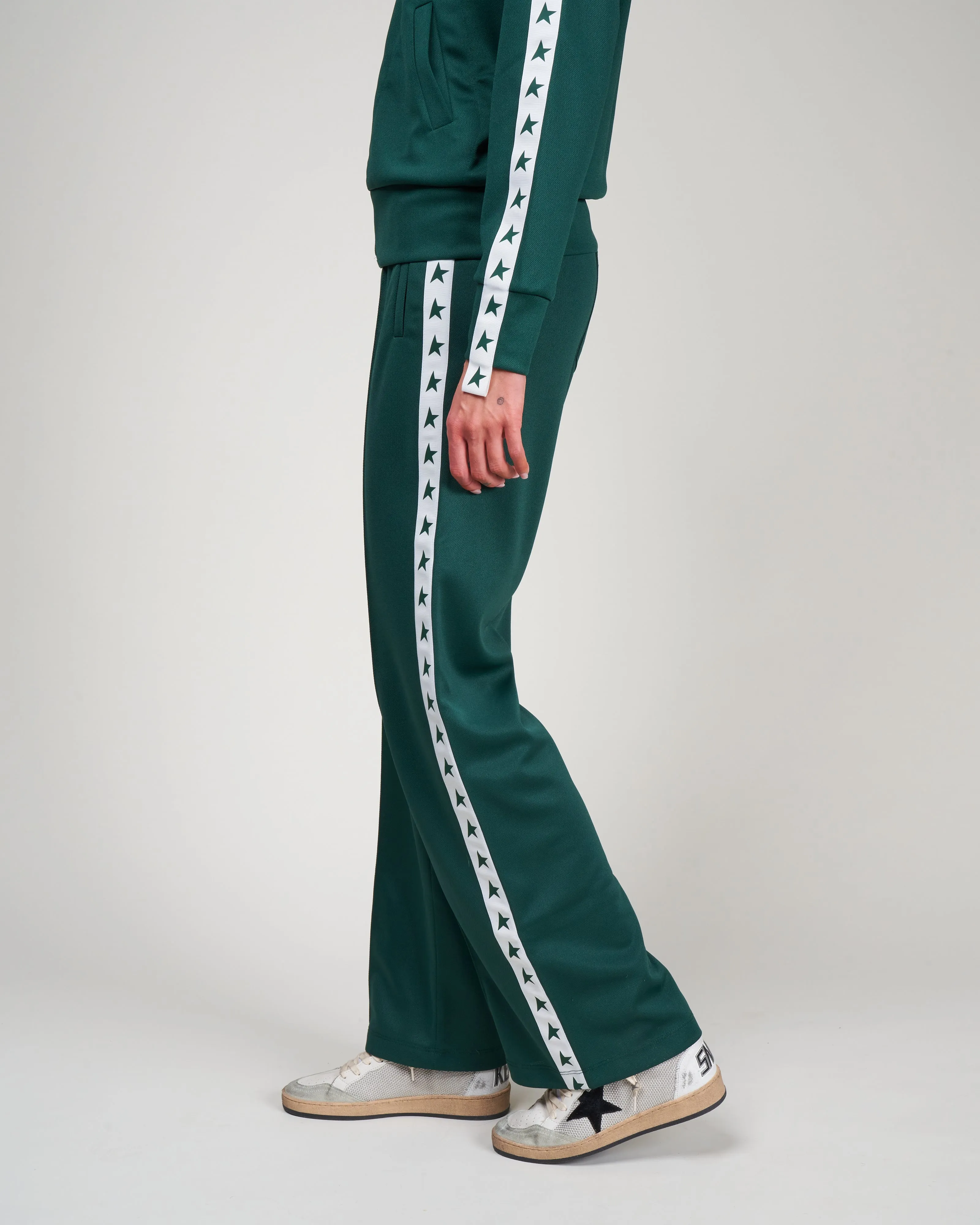 joggings dorotea wide leg - bright green /white