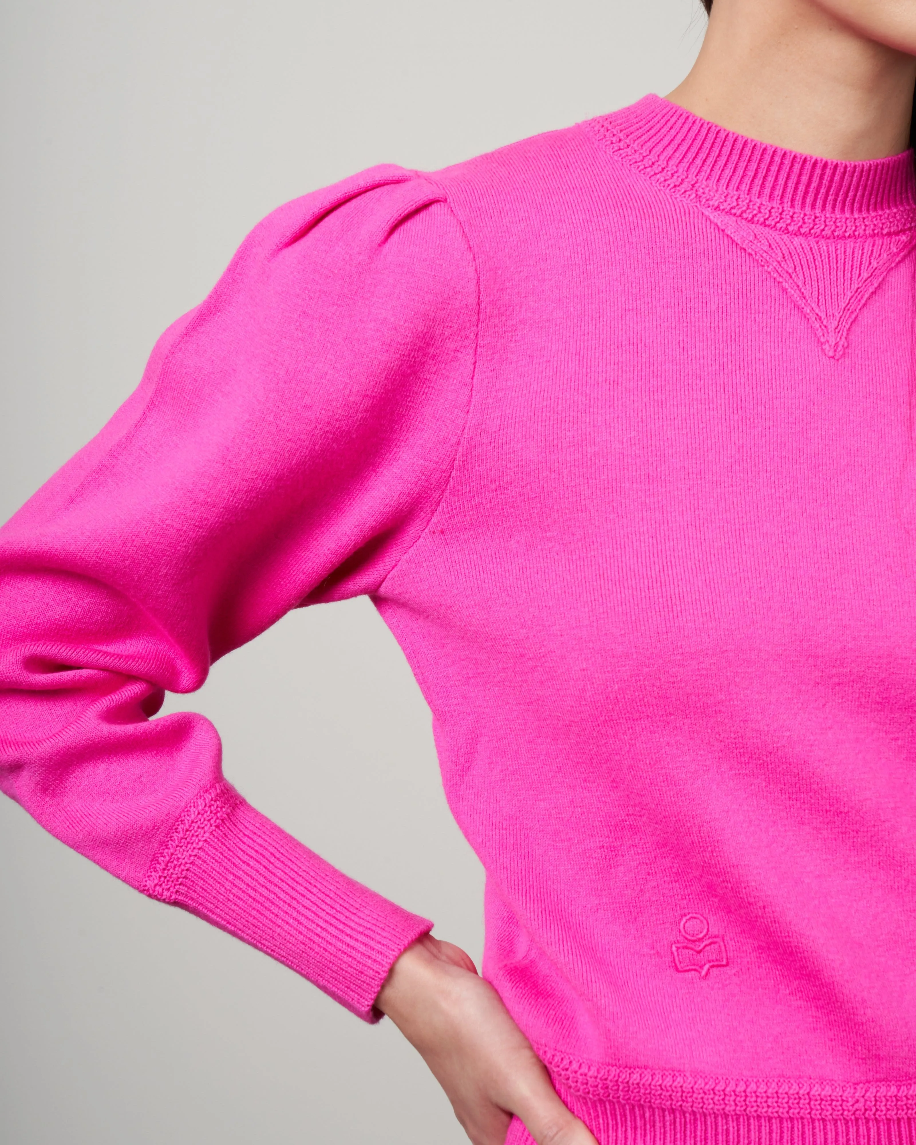 kelaya sweater - neon pink