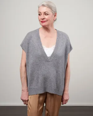 linn vest - grey