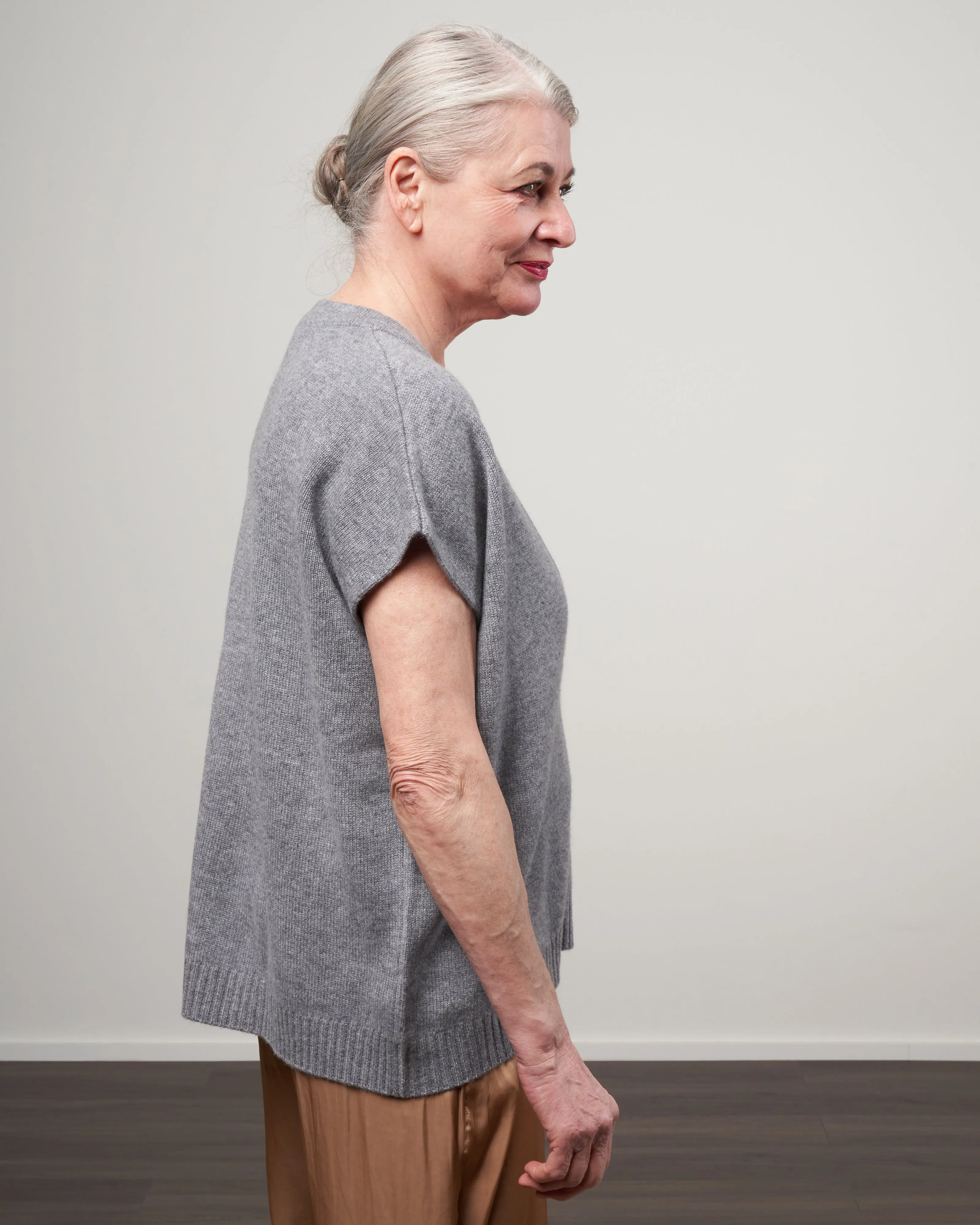 linn vest - grey