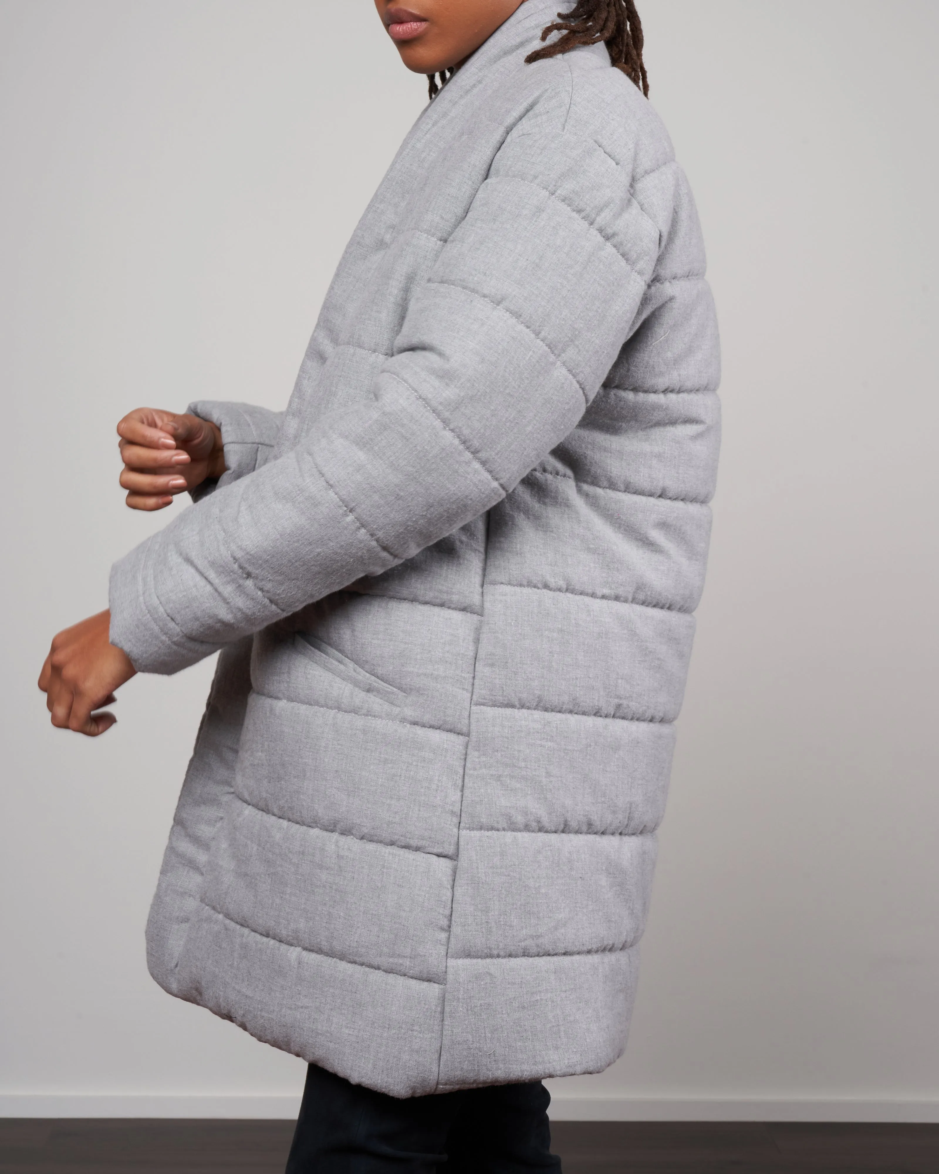 malmo coat - cloud grey