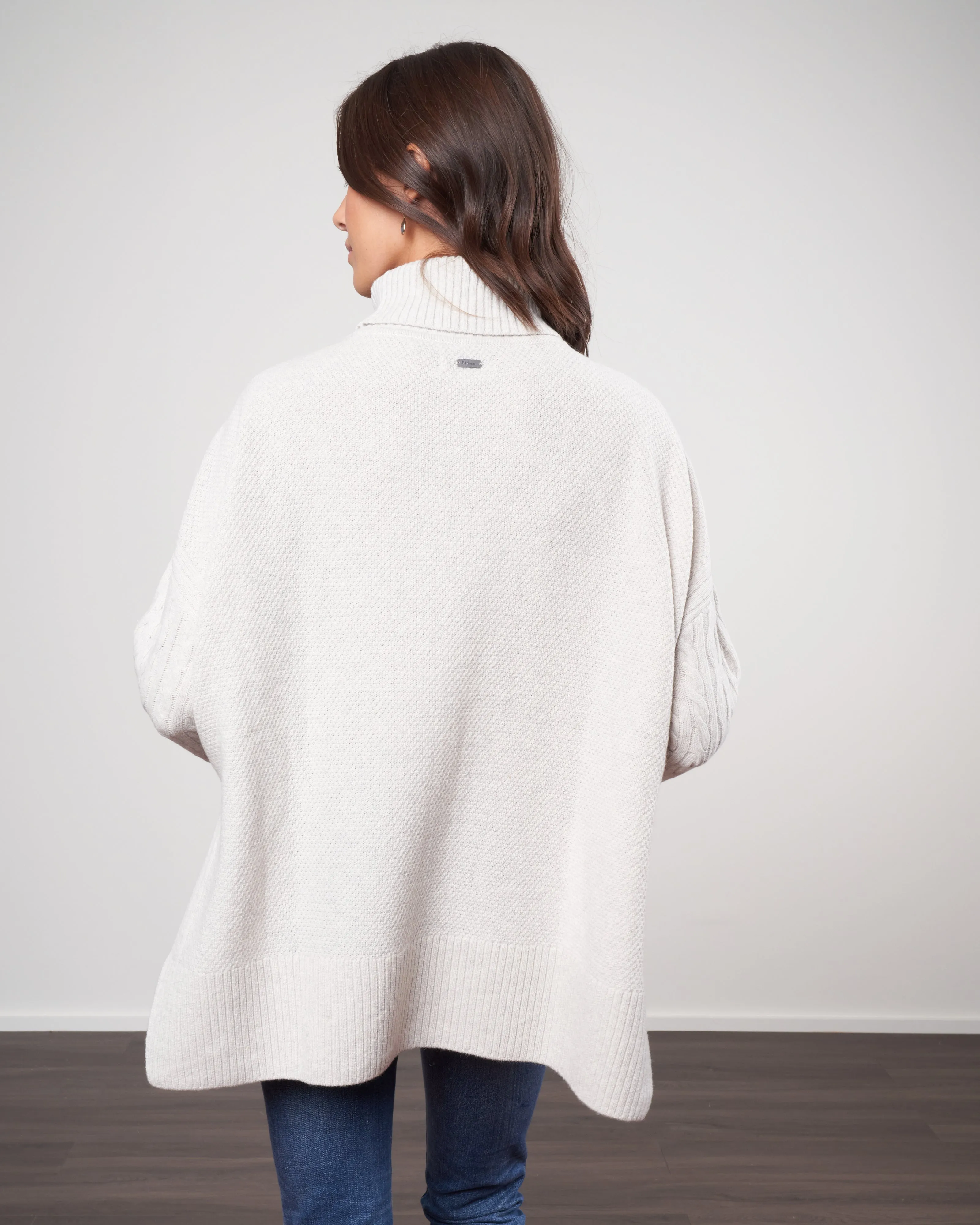 maybury cape - pale grey