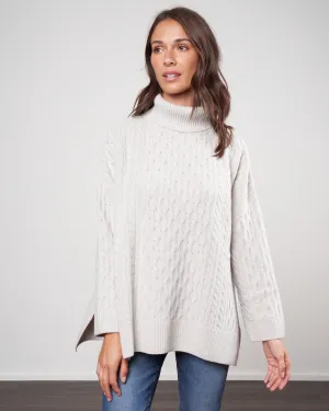 maybury cape - pale grey