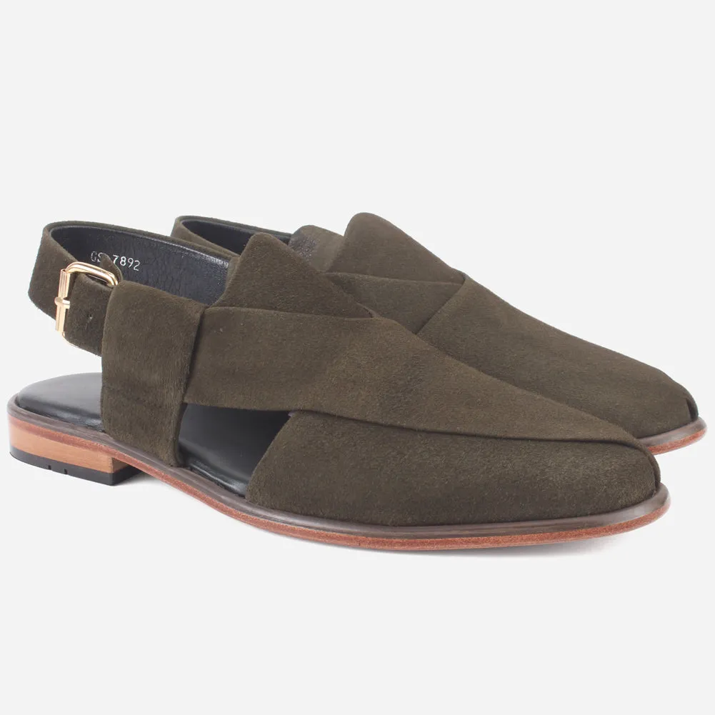 Men "JAVIX" Leather Handcrafted Peshawari Sandals