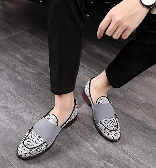 Men's Monk-Strap Loafers Letter Printed