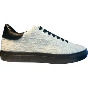 Men's Moschino Embroidered Lace-Up Sneakers