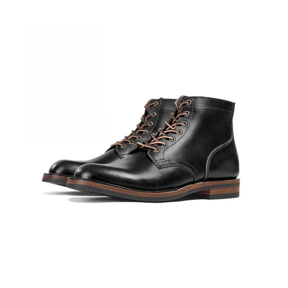 Men's Plain Toe Boots