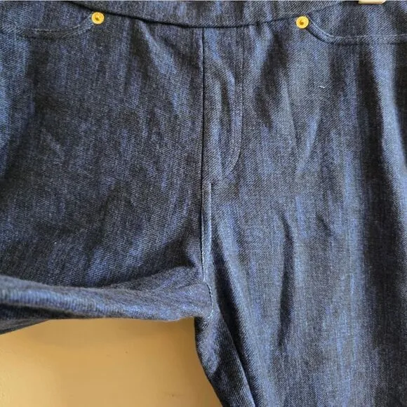 Michael Kors Blue Indigo Stretch Denim Jeggings Size Small NWT Core of Kors
