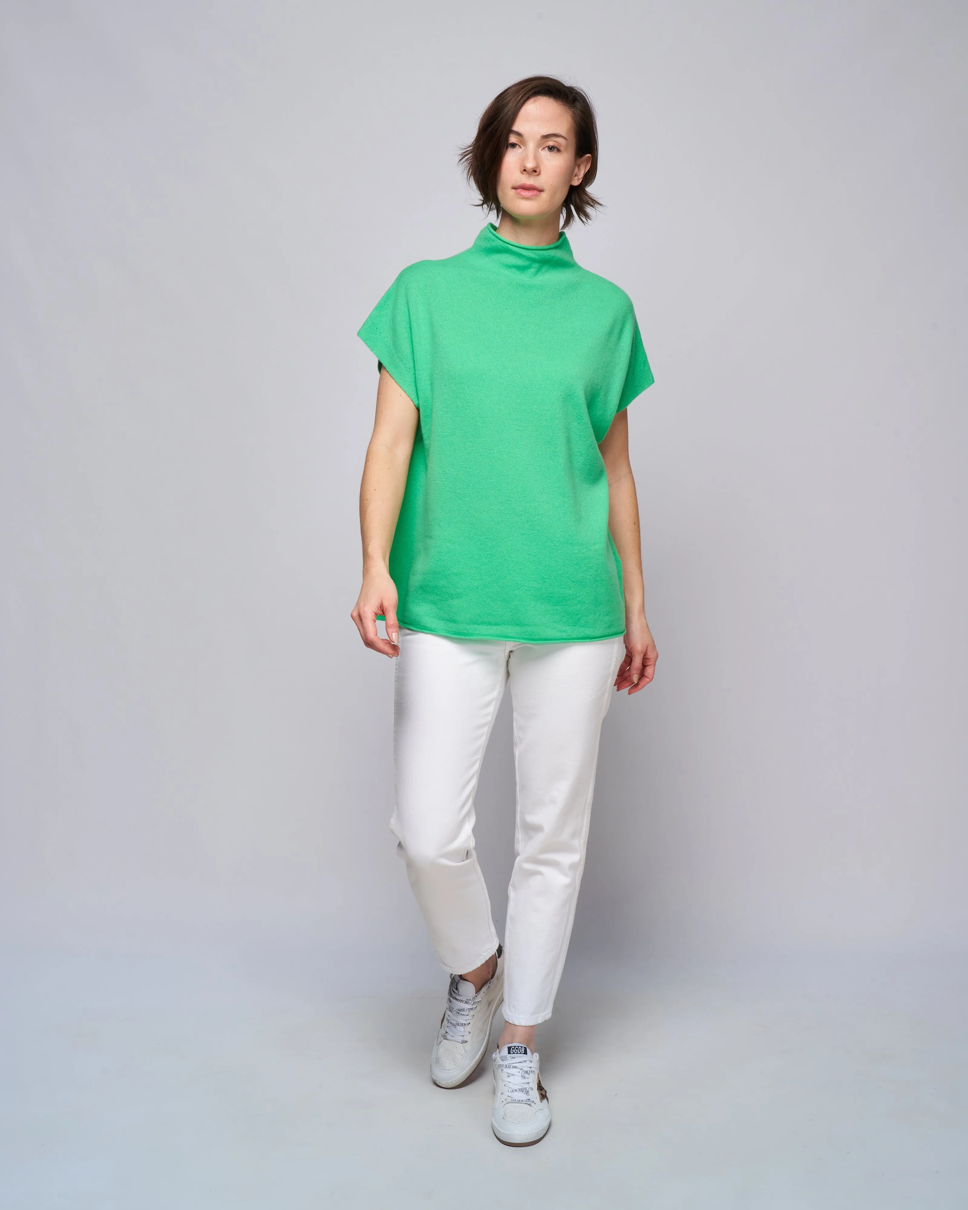 mockneck sweater - green