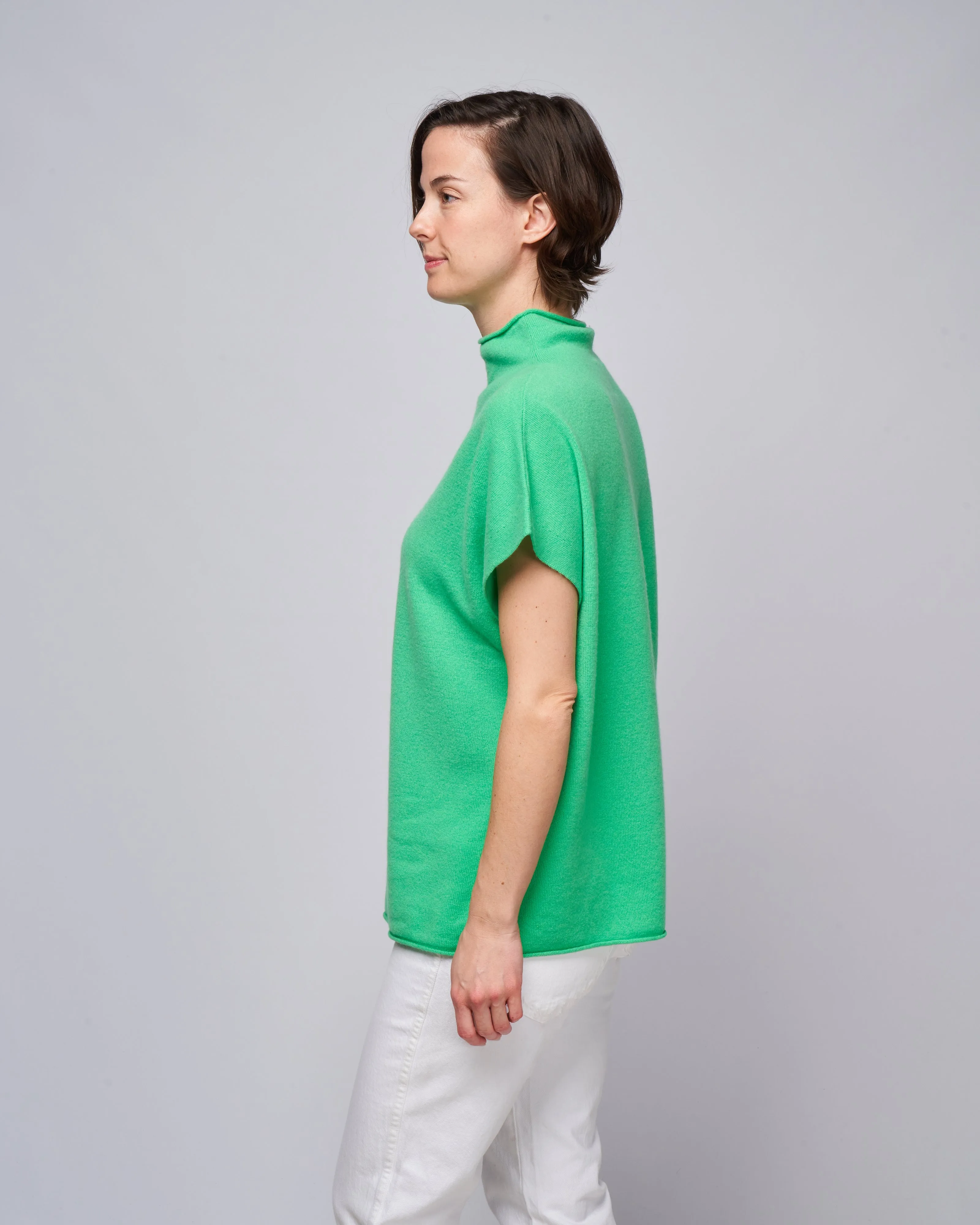 mockneck sweater - green