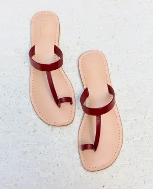 Monica Maroon Sandals