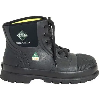Muck Men's Chore Classic 6" Steel Toe Waterproof PR Work Boot- Black- C6ST-CSA