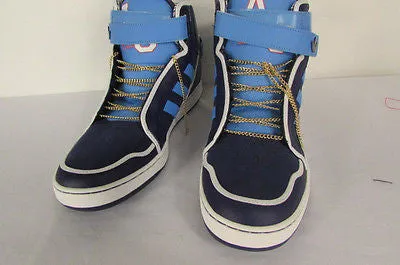 New Men Women A Pair Gold Metal Shoe Laces Sneakers Chains 36"