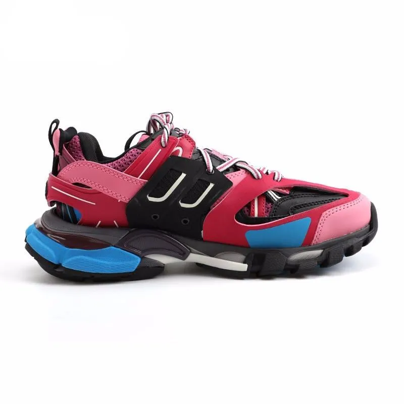 new top quality Track nylon and mesh trainers leather shoes for real bottom women's trainers shoes
