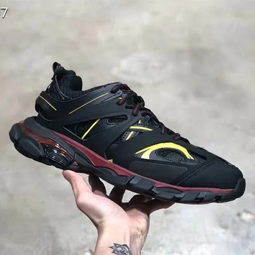 new top quality Track nylon and mesh trainers leather shoes for real bottom women's trainers shoes