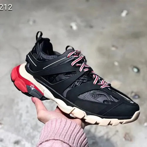 new top quality Track nylon and mesh trainers leather shoes for real bottom women's trainers shoes