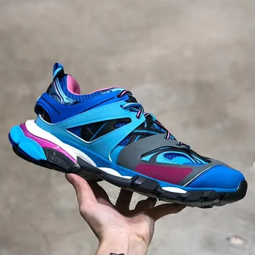 new top quality Track nylon and mesh trainers leather shoes for real bottom women's trainers shoes