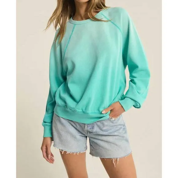 NEW Z SUPPLY washed ashore sweatshirt in cabana green