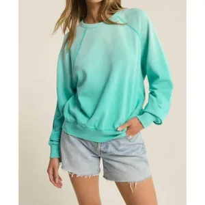 NEW Z SUPPLY washed ashore sweatshirt in cabana green