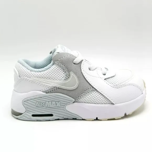 NIKE Toddler Air Max Excee Unisex White/Blue/Gray Sneakers Size 7C