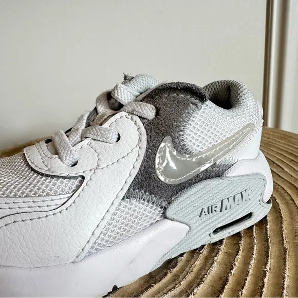 NIKE Toddler Air Max Excee Unisex White/Blue/Gray Sneakers Size 7C