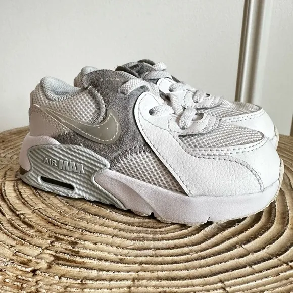 NIKE Toddler Air Max Excee Unisex White/Blue/Gray Sneakers Size 7C