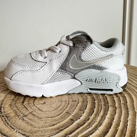 NIKE Toddler Air Max Excee Unisex White/Blue/Gray Sneakers Size 7C