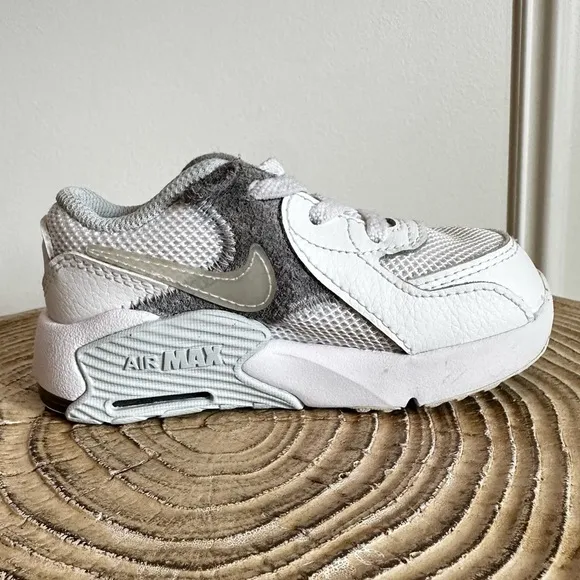 NIKE Toddler Air Max Excee Unisex White/Blue/Gray Sneakers Size 7C