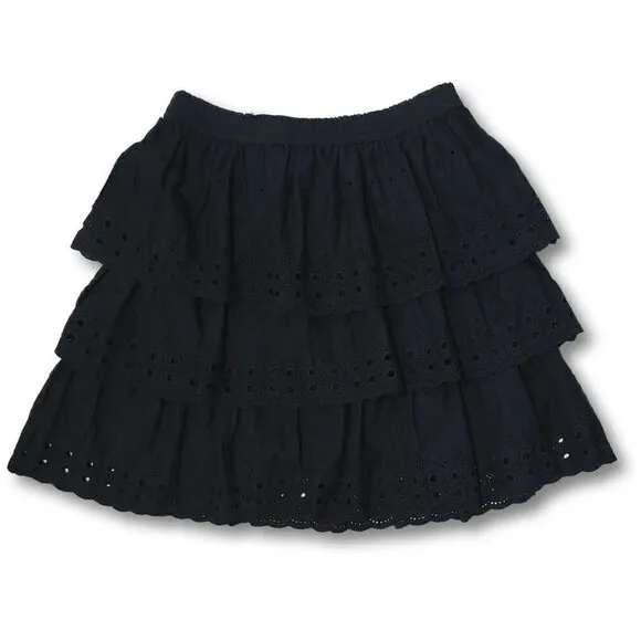 NWT House Of Harlow Tiered Eyelet Mini Skirt