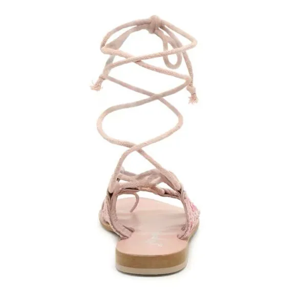 NWT Free People Mantra mirror pink sandals 8.5